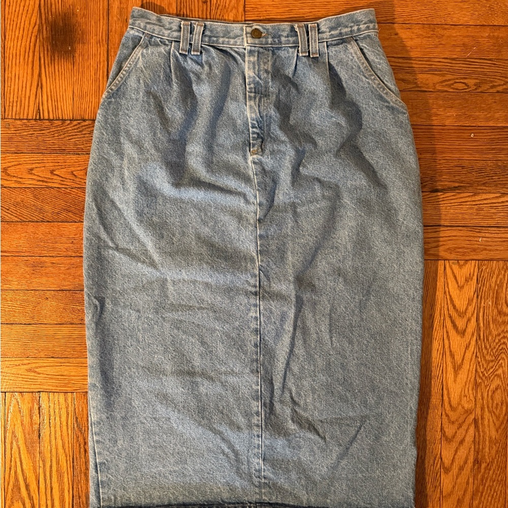 Vintage Denim Blue Women's Skirt